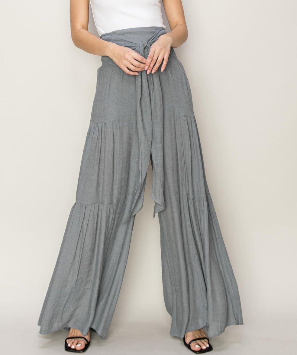 RESTOCK - SUMMER VIBES HIGH WAISTED FLARED PANTS