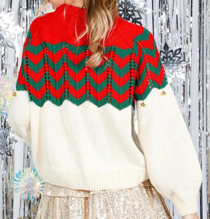 JINGLE BELL HOLIDAY SWEATER