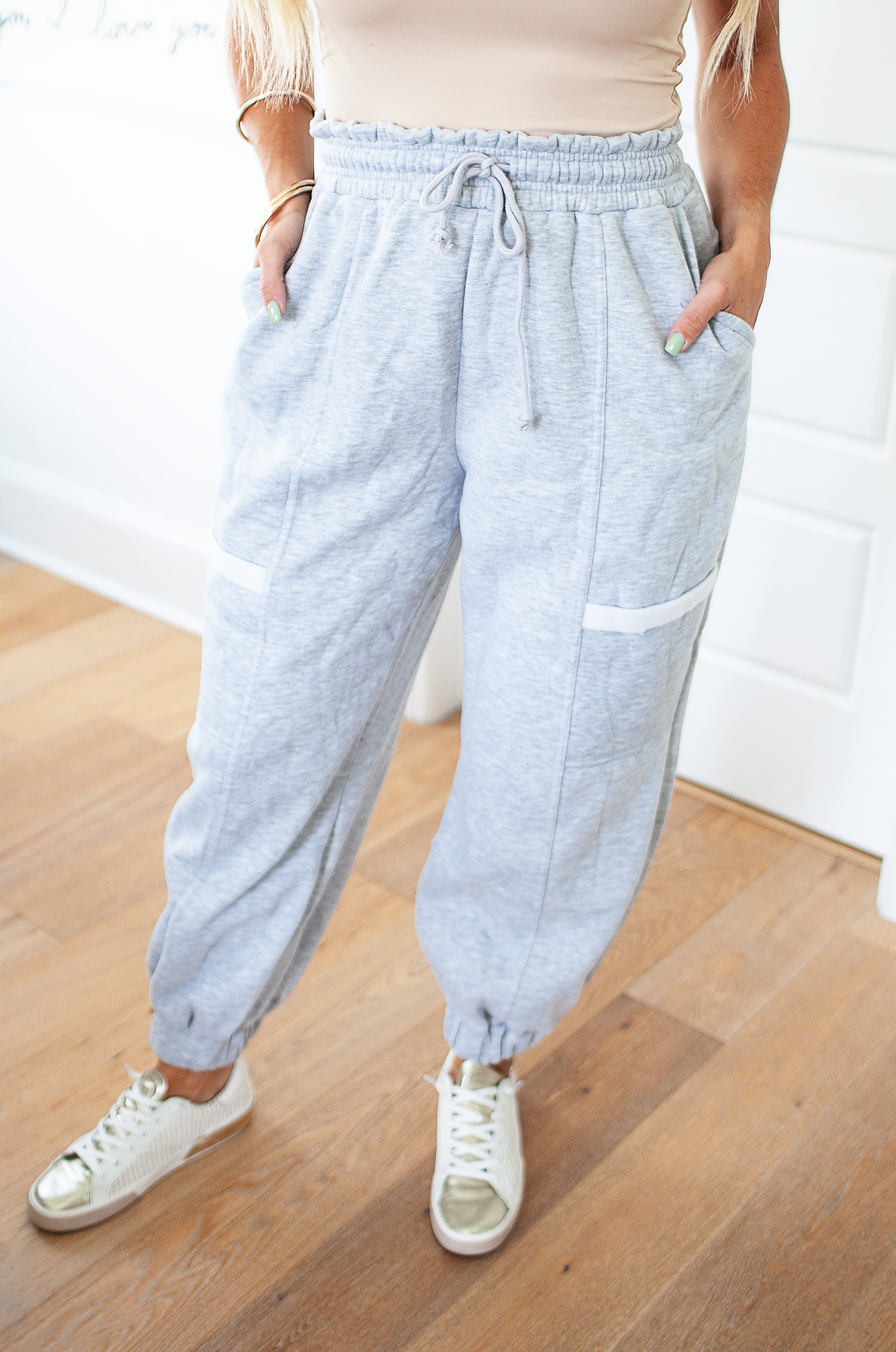 OVERSIZED JOGGER SWEATS {Gray & Black}