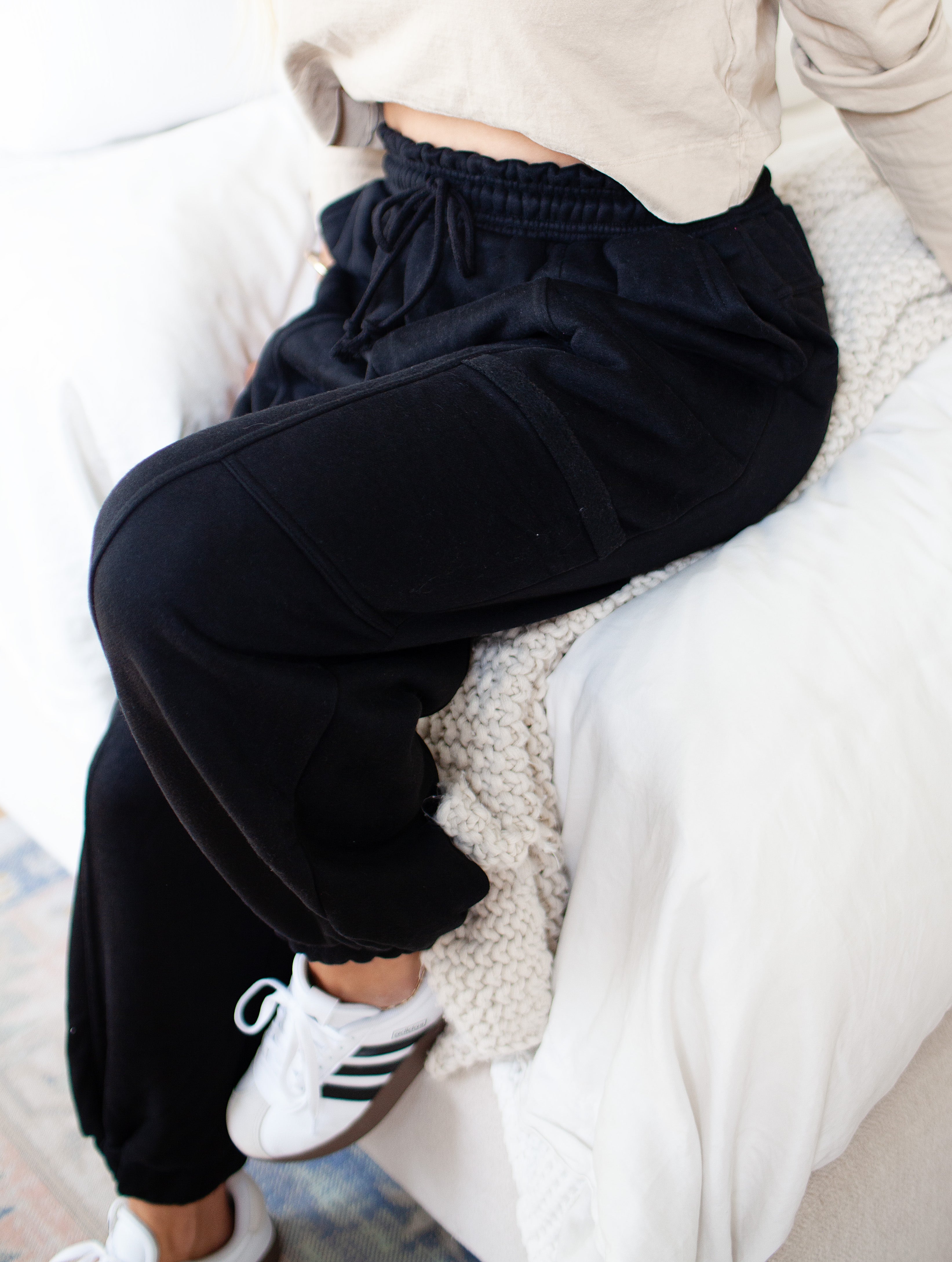 OVERSIZED JOGGER SWEATS {Gray & Black}